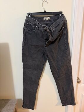 Madewell High-Rise Washed Black Jeans